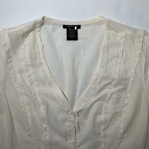 Calvin Klein Button Down Blouse -Sz S